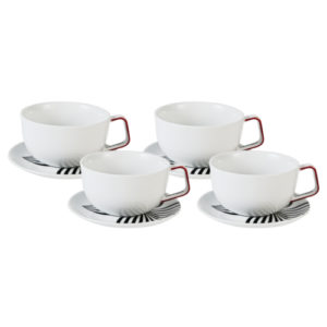 Porcelain tea cup and saucer, 310 ml